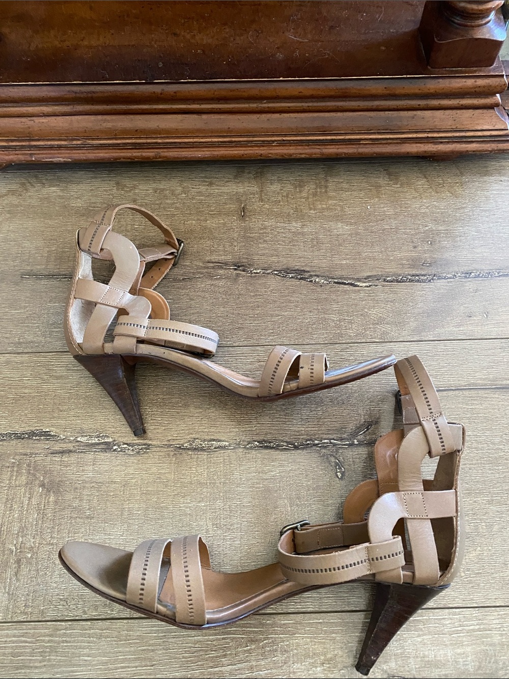 Diane Von Furstenberg Strappy Low Sandal Heels